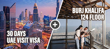 30 Days Visa + Burj Khalifa 124 Floor Non Prime